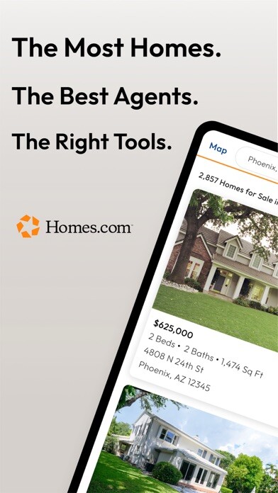 Emulate iPhone app Homes.com for Sale & Rent using MyAndroid