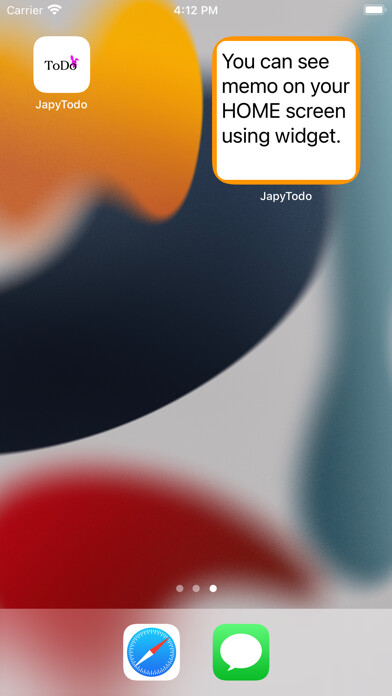 Emulate iPhone app Home screen note - Widget note using MyAndroid Emulate iPhone app Home screen note - Widget note using MyAndroid