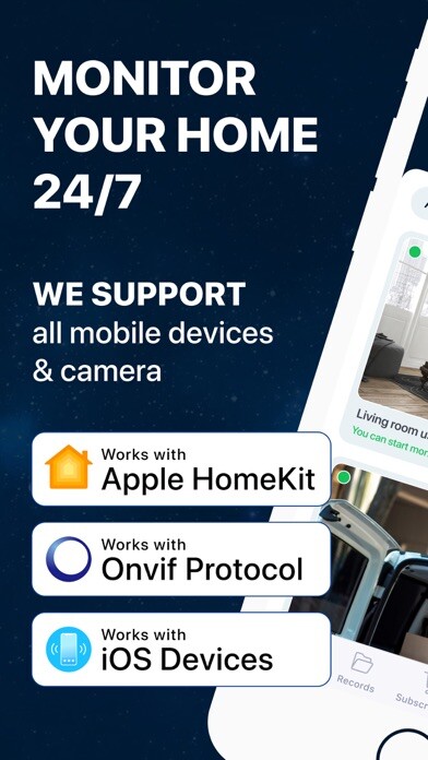 Emulate iPhone app Home Security Camera: ZoomOn using MyAndroid