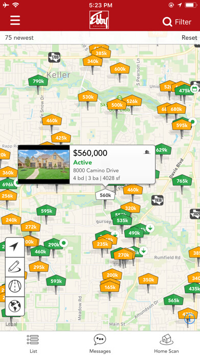 Emulate iPhone app Homes for Sale - Ebby Halliday using MyAndroid Emulate iPhone app Homes for Sale - Ebby Halliday using MyAndroid
