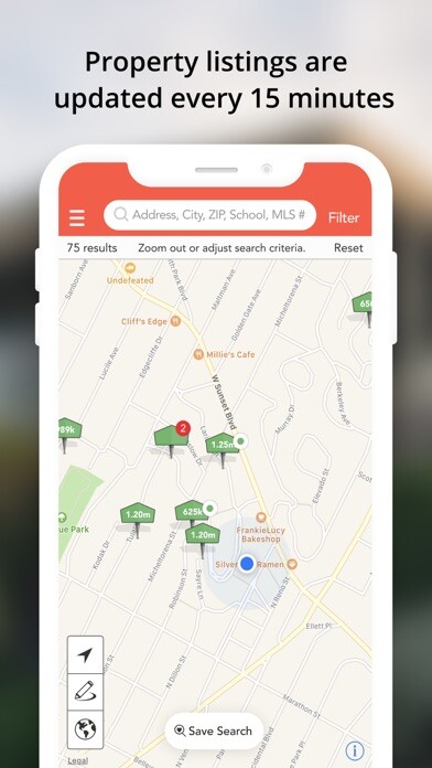 Emulate iPhone app HomeSpotter Real Estate using MyAndroid