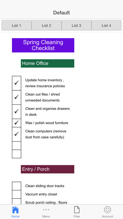 Emulate iPhone app Home Spring Cleaning using MyAndroid Emulate iPhone app Home Spring Cleaning using MyAndroid