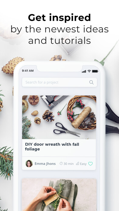 Emulate iPhone app Hometalk - DIY Ideas & Crafts using MyAndroid