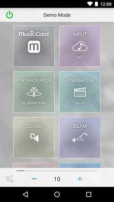 Emulate Android APK HOME THEATER CONTROLLER (WLAN)