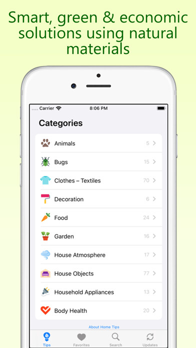 Emulate iPhone app Home Tips using MyAndroid