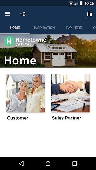 Emulate iPhone app Hometowne Capital using MyAndroid
