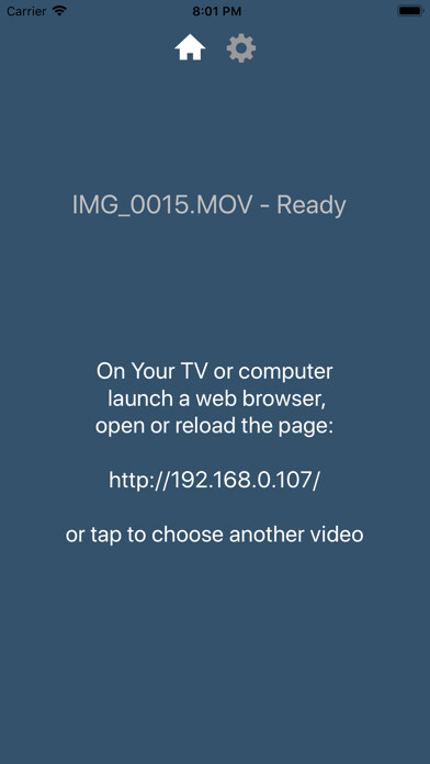 Emulate iPhone app Home Video Server using MyAndroid