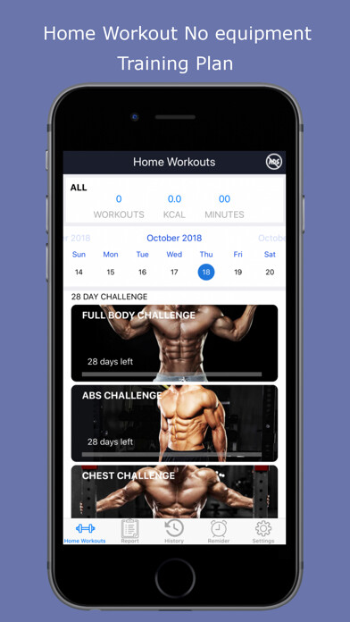 Emulate iPhone app Home Workout:Lose Weight Fast using MyAndroid