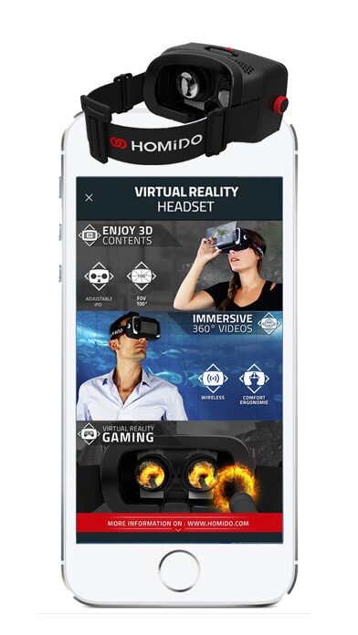 Emulate iPhone app Homido 360 VR player using MyAndroid