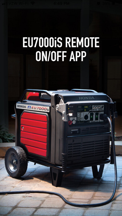 Emulate iPhone app Honda EU7000iS Remote using MyAndroid Emulate iPhone app Honda EU7000iS Remote using MyAndroid