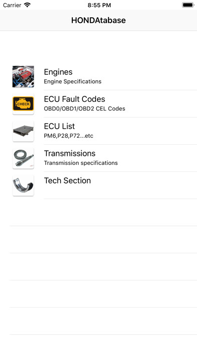 Emulate iPhone app HONDAtabase using MyAndroid