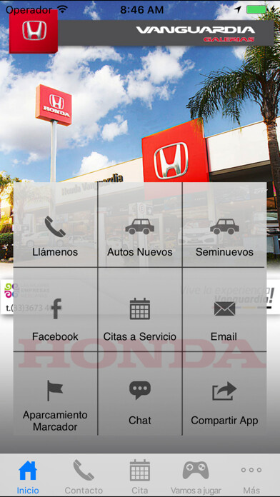 Emulate iPhone app HONDA VANGUARDIA using MyAndroid