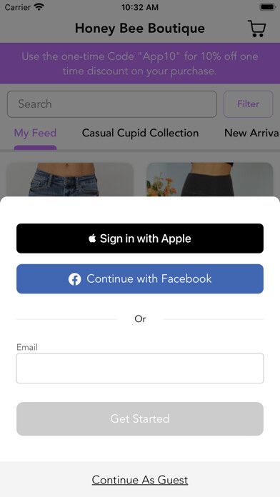 Emulate iPhone app Honey Bee Boutique using MyAndroid Emulate iPhone app Honey Bee Boutique using MyAndroid