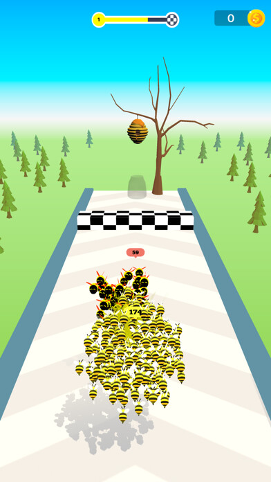 Emulate iPhone app Honey Bee Crowd! using MyAndroid