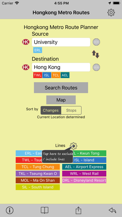 Emulate iPhone app Hong Kong Metro Route Planner using MyAndroid Emulate iPhone app Hong Kong Metro Route Planner using MyAndroid