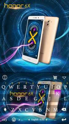 Emulate Android APK Honor 6X Theme Kika Keyboard