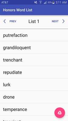 Emulate Android APK Honors Word List Emulate Android APK Honors Word List