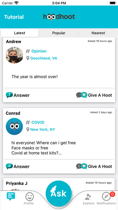 Emulate iPhone app HoodHoot using MyAndroid
