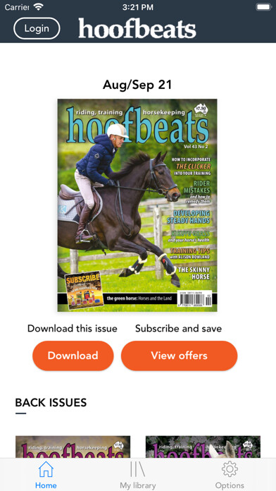 Emulate iPhone app Hoofbeats Magazine using MyAndroid Emulate iPhone app Hoofbeats Magazine using MyAndroid