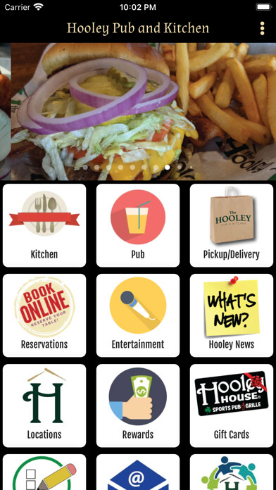 Emulate iPhone app Hooley Pub and Kitchen using MyAndroid
