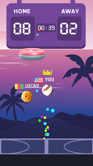 Emulate iPhone app Hoop Ball Stars - Multiplayer using MyAndroid