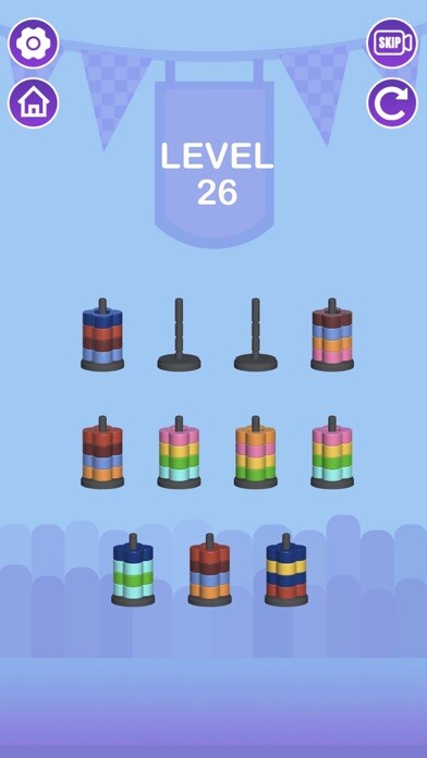 Emulate iPhone app Hoop Sort - Brain Puzzle Game using MyAndroid Emulate iPhone app Hoop Sort - Brain Puzzle Game using MyAndroid