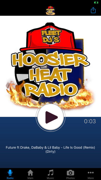 Emulate iPhone app Hoosier Heat Radio using MyAndroid Emulate iPhone app Hoosier Heat Radio using MyAndroid