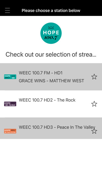 Emulate iPhone app Hope 100.7 - WEEC Radio using MyAndroid Emulate iPhone app Hope 100.7 - WEEC Radio using MyAndroid