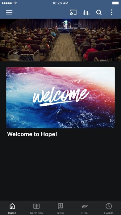 Emulate iPhone app Hope Church Grand Haven using MyAndroid Emulate iPhone app Hope Church Grand Haven using MyAndroid