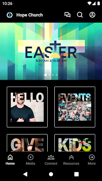 Emulate iPhone app Hope Church of Albert Lea using MyAndroid Emulate iPhone app Hope Church of Albert Lea using MyAndroid