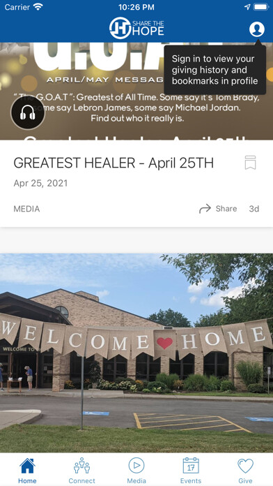 Emulate iPhone app Hope Church Rochester using MyAndroid Emulate iPhone app Hope Church Rochester using MyAndroid