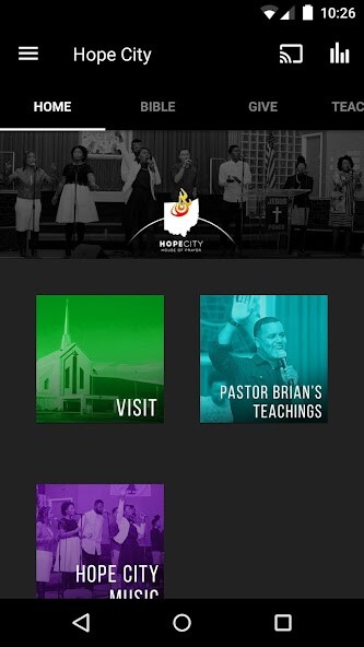 Emulate iPhone app Hope City House of Prayer using MyAndroid Emulate iPhone app Hope City House of Prayer using MyAndroid