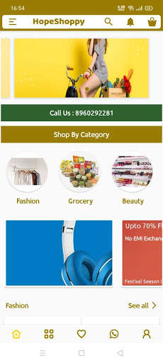 Run android online APK HopeShoppy - Online Shopping App from MyAndroid or emulate HopeShoppy - Online Shopping App using MyAndroid