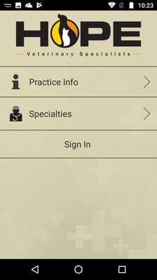 Emulate Android APK HOPE Veterinary Specialists
