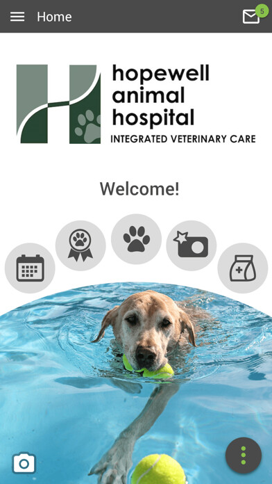 Emulate iPhone app Hopewell Animal Hospital using MyAndroid
