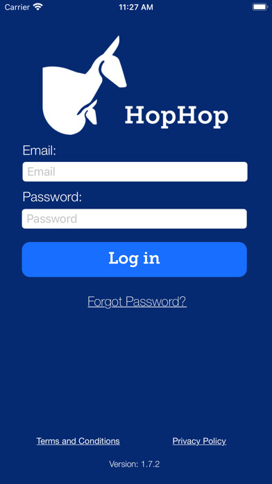 Emulate iPhone app HopHop - Parents using MyAndroid