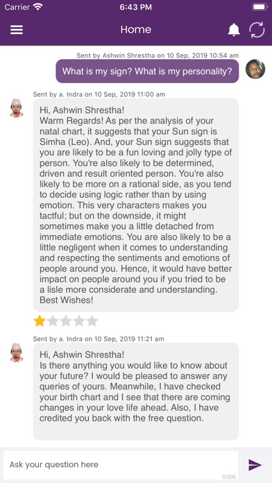 Emulate iPhone app Hora Astrology and Horoscope using MyAndroid