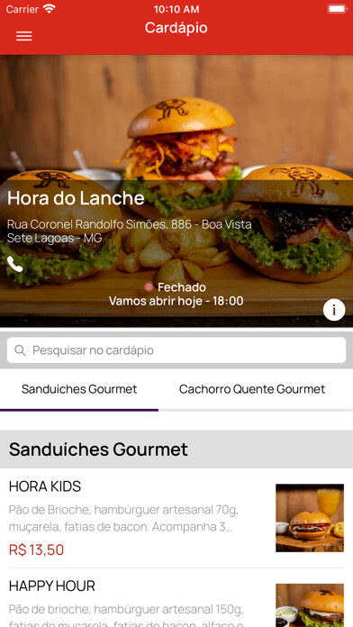 Emulate iPhone app Hora do Lanche Sete Lagoas using MyAndroid Emulate iPhone app Hora do Lanche Sete Lagoas using MyAndroid