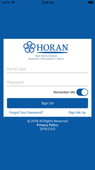 Emulate iPhone app Horan Insurance using MyAndroid Emulate iPhone app Horan Insurance using MyAndroid