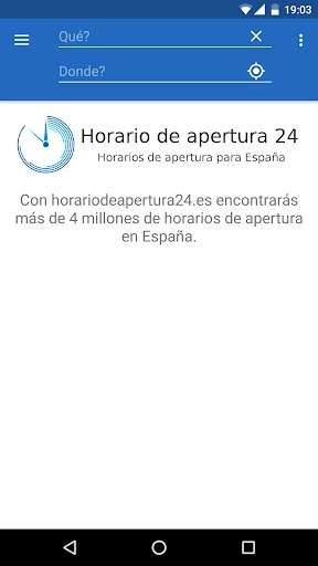 Emulate Android APK Horarios de apertura Emulate Android APK Horarios de apertura