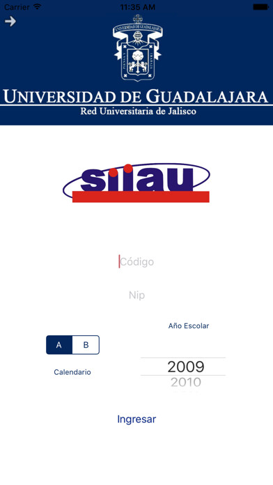 Emulate iPhone app horarioUdg using MyAndroid
