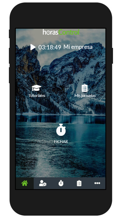 Emulate iPhone app HorasControl using MyAndroid