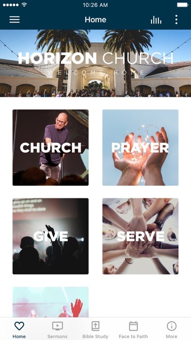 Emulate iPhone app Horizon Christian Fellowship using MyAndroid Emulate iPhone app Horizon Christian Fellowship using MyAndroid