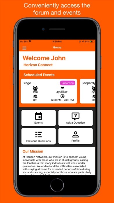 Emulate iPhone app Horizon Connect using MyAndroid