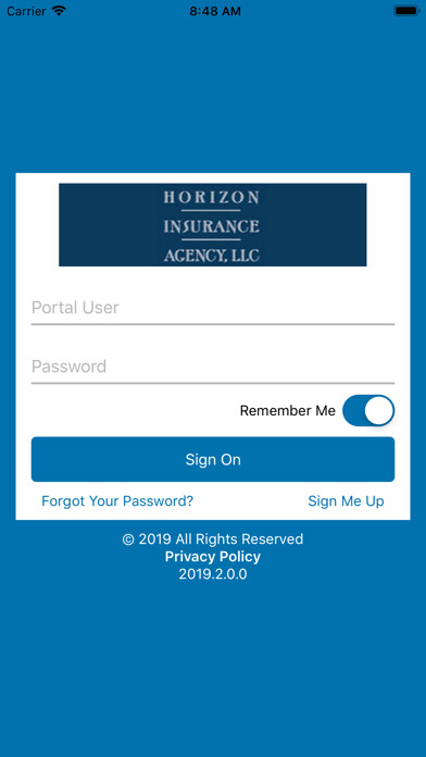 Emulate iPhone app Horizon Insurance Agency 24 using MyAndroid Emulate iPhone app Horizon Insurance Agency 24 using MyAndroid