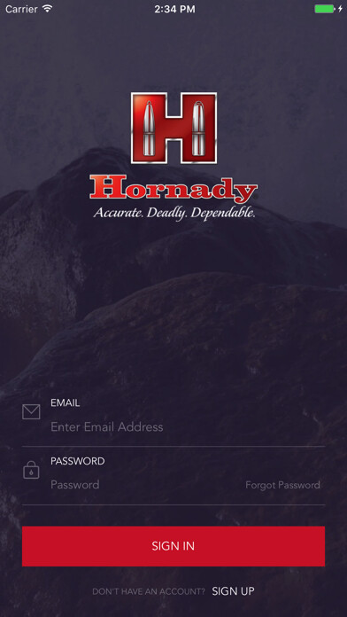 Emulate iPhone app Hornady Ballistics using MyAndroid Emulate iPhone app Hornady Ballistics using MyAndroid