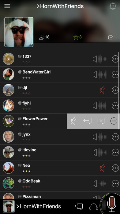 Emulate iPhone app horn® using MyAndroid