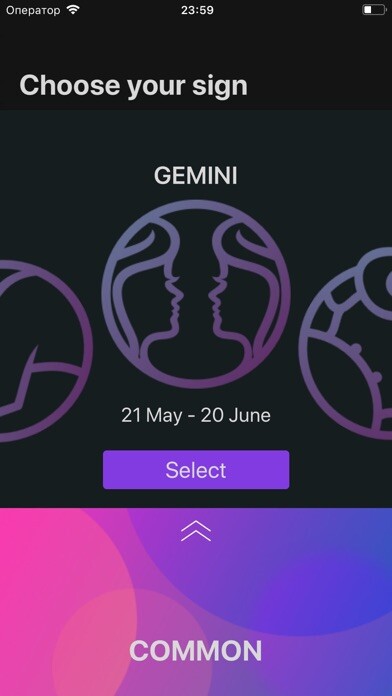 Emulate iPhone app Horoscope Lexa Discover Future using MyAndroid