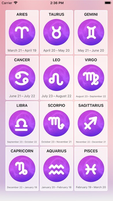 Emulate iPhone app Horoscope Pro 2022 using MyAndroid
