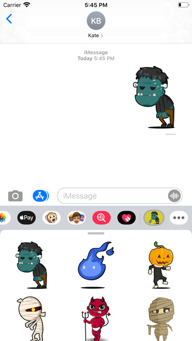 Emulate iPhone app Horror Monster Stickers using MyAndroid Emulate iPhone app Horror Monster Stickers using MyAndroid